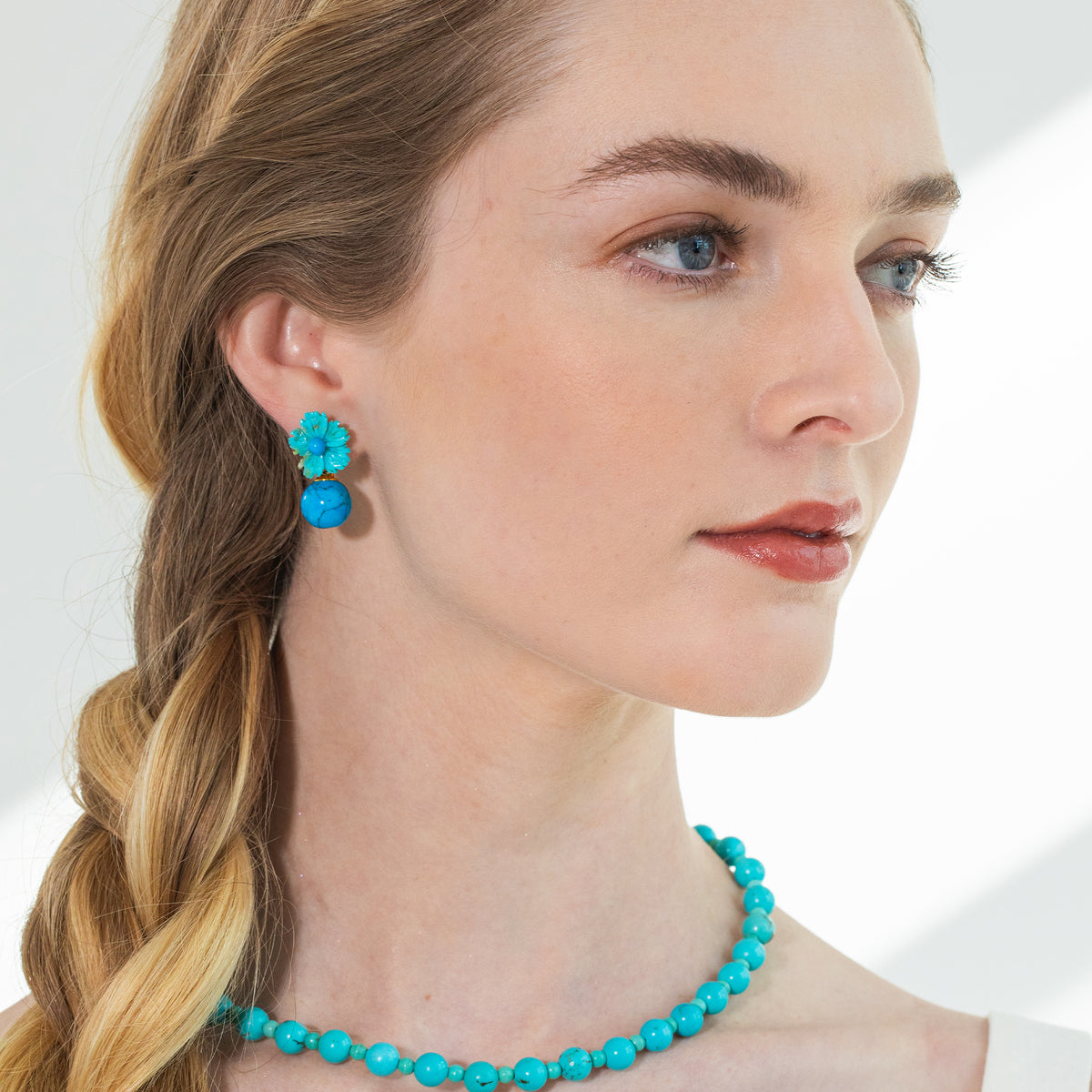 Dhara Necklace -- Turquoise – Jennifer Behr LLC