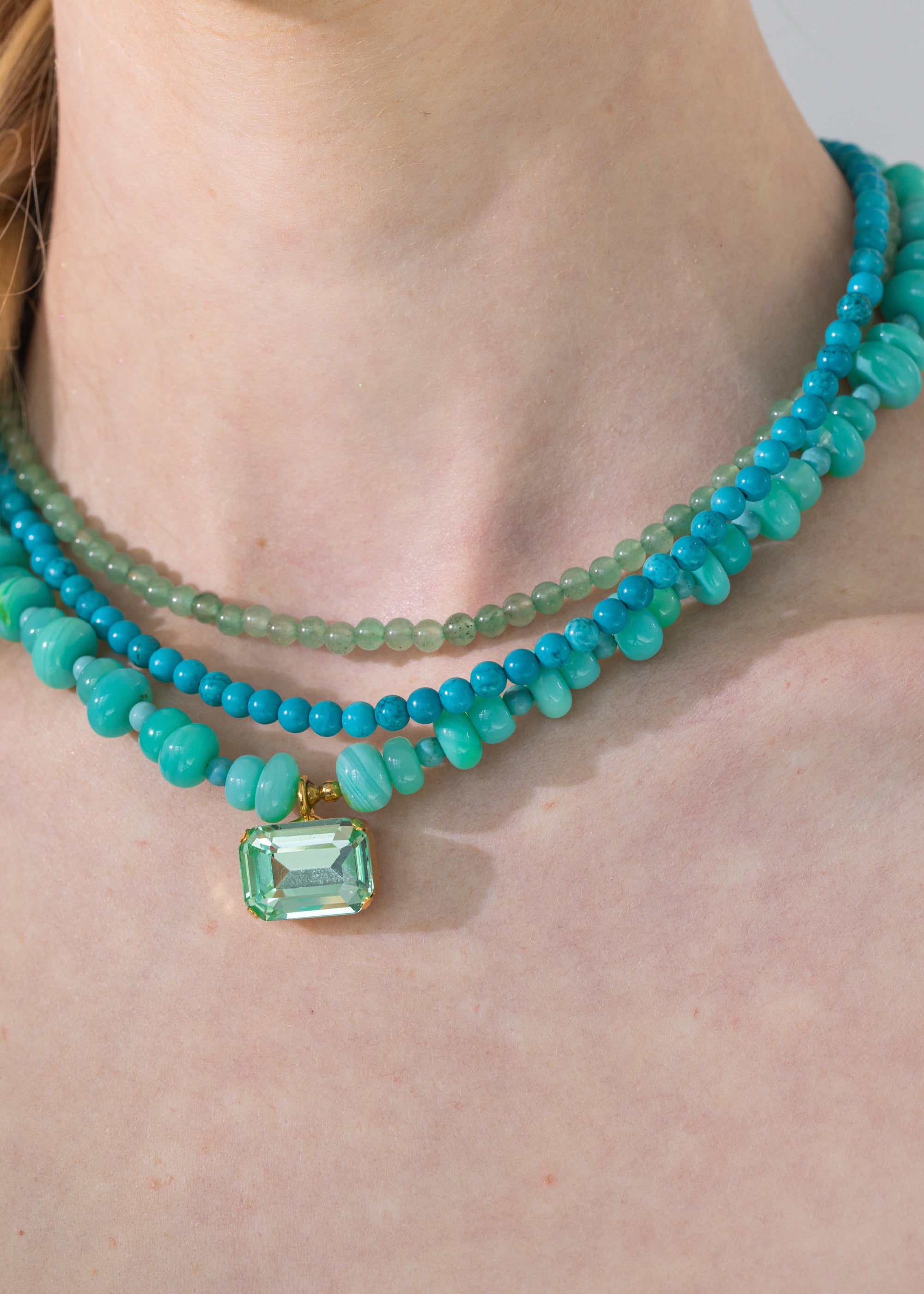 アクセサリー karimero Salerno Necklace -- Chrysoprase – Jennifer Behr LLC