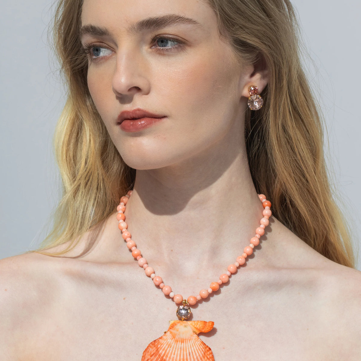 Roma Necklace -- Coral – Jennifer Behr LLC