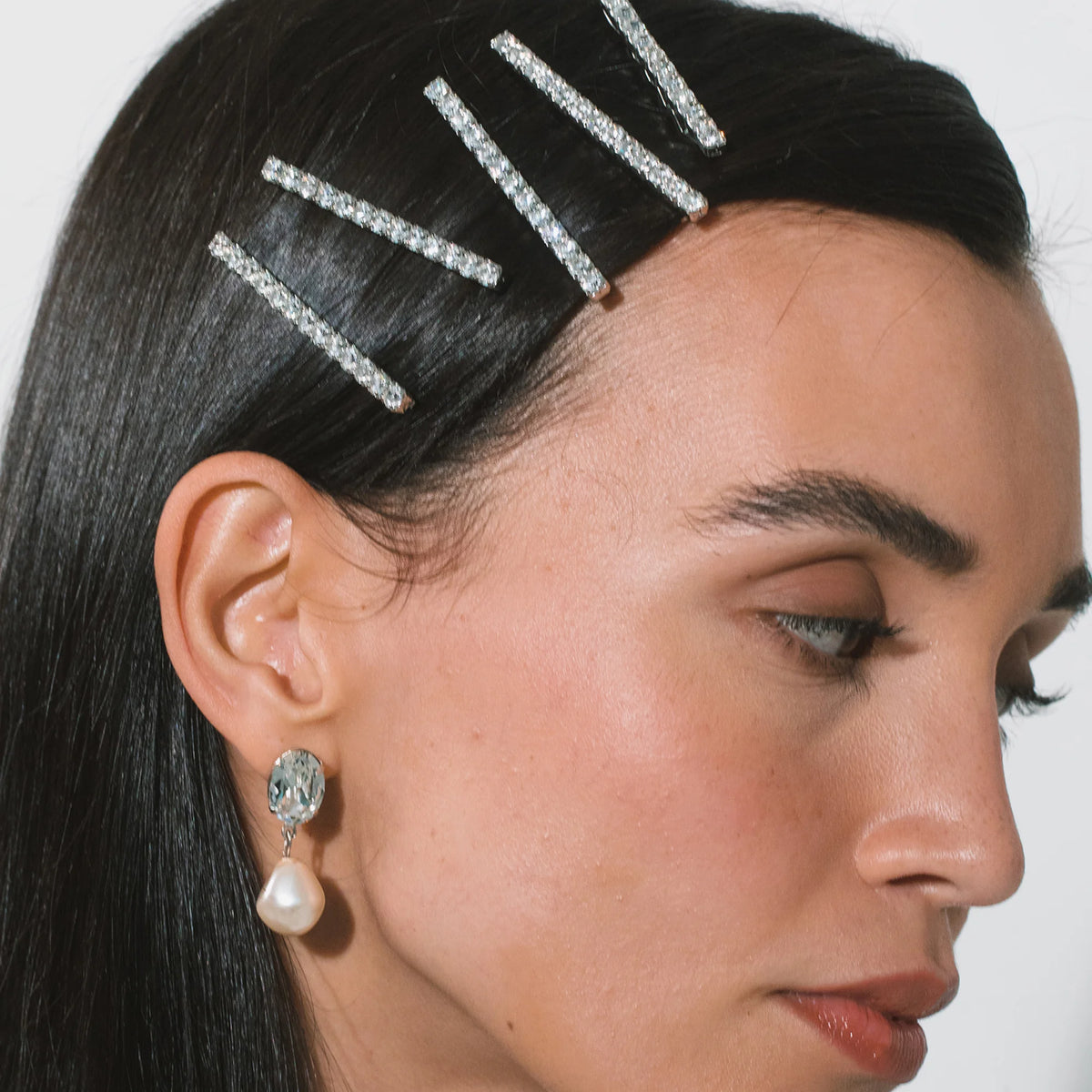 Gwen Bobby Pins -- Crystal – Jennifer Behr LLC