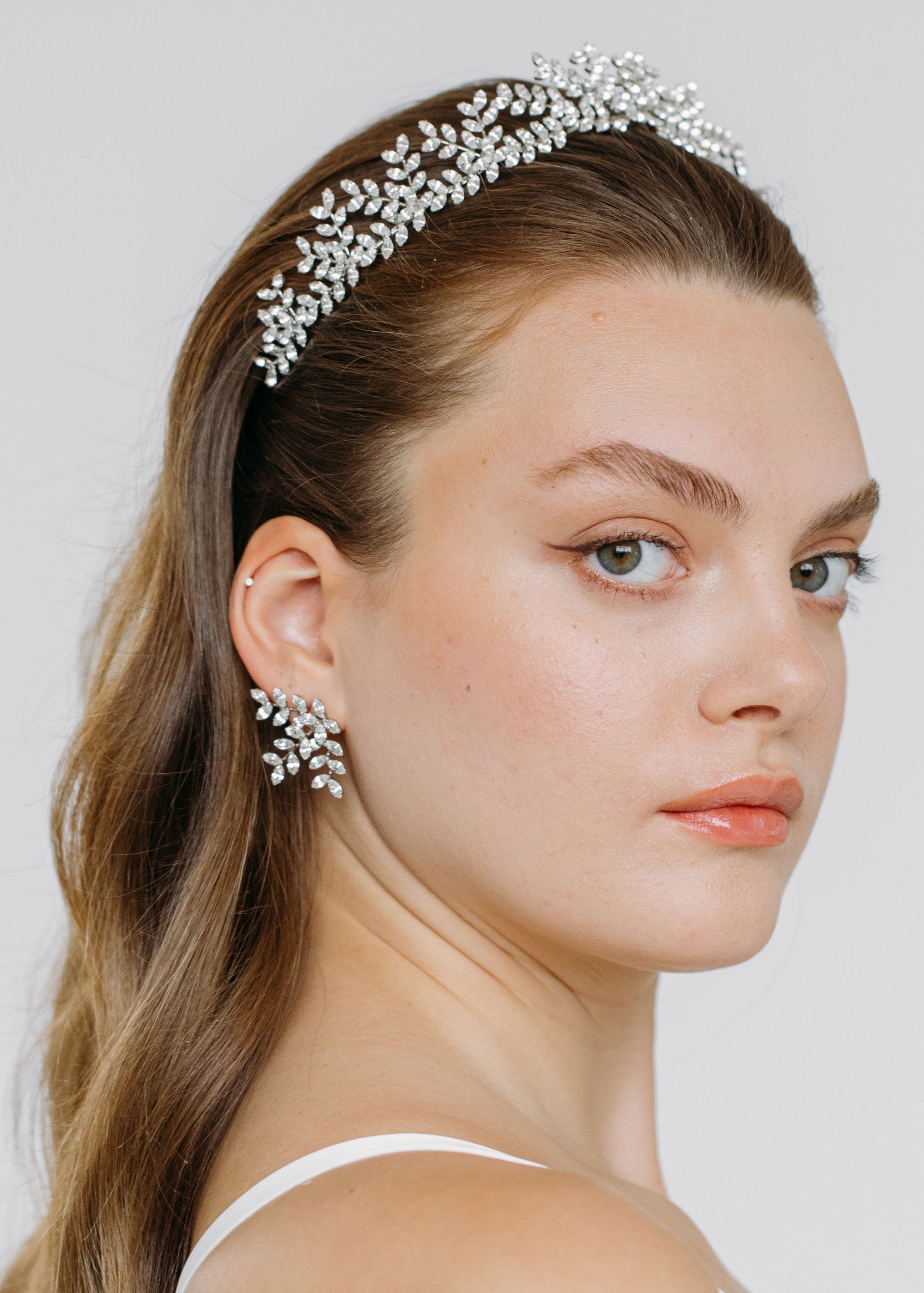 Mignonette Tiara -- Crystal – Jennifer Behr LLC