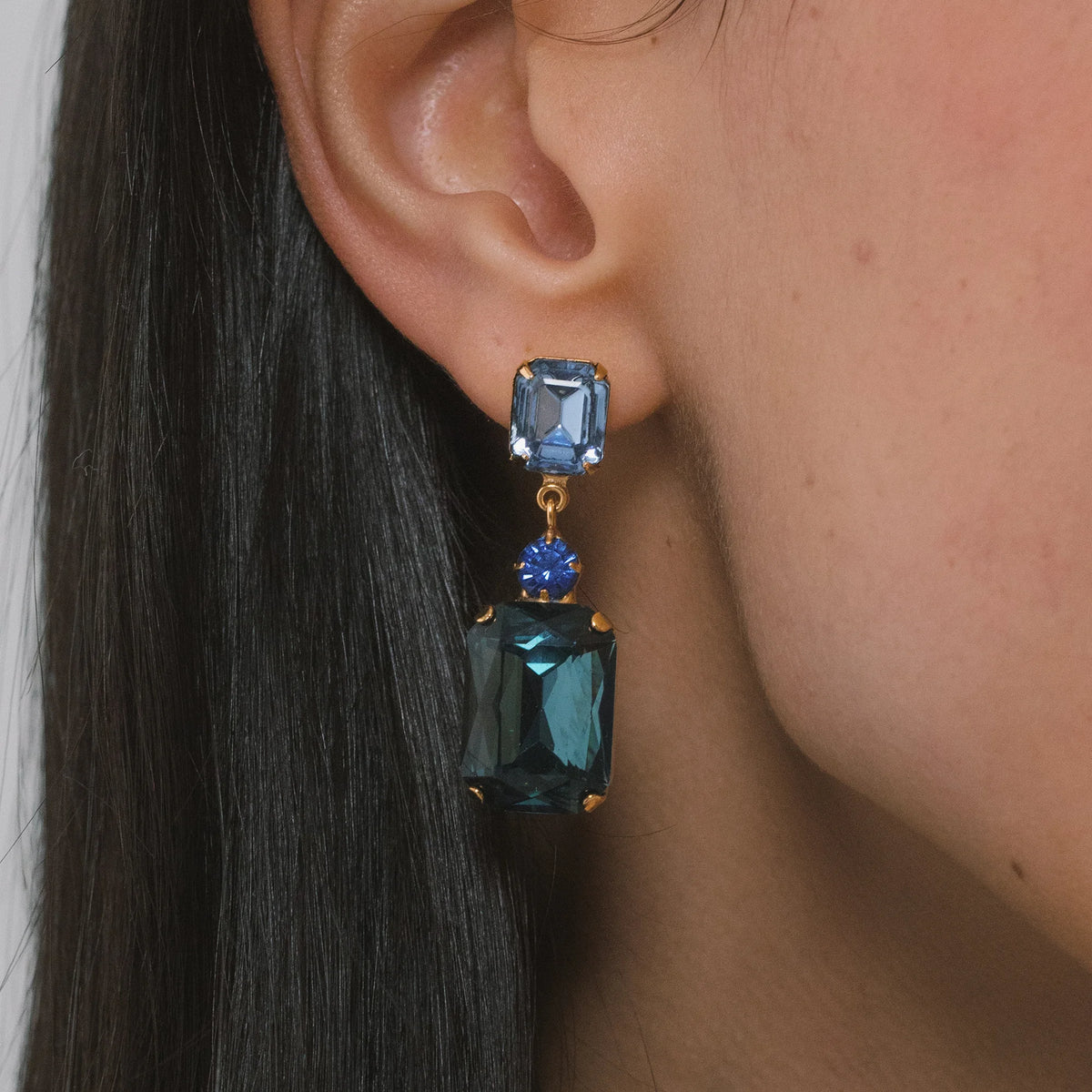 Justine Earrings -- Sapphire – Jennifer Behr LLC display picture 1