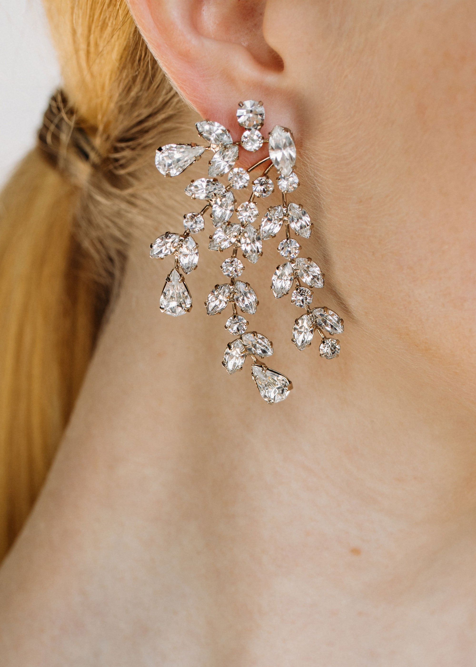 Roselyn Earrings -- Crystal – Jennifer Behr LLC Roselyn Earrings -- Crystal – Jennifer Behr LLC