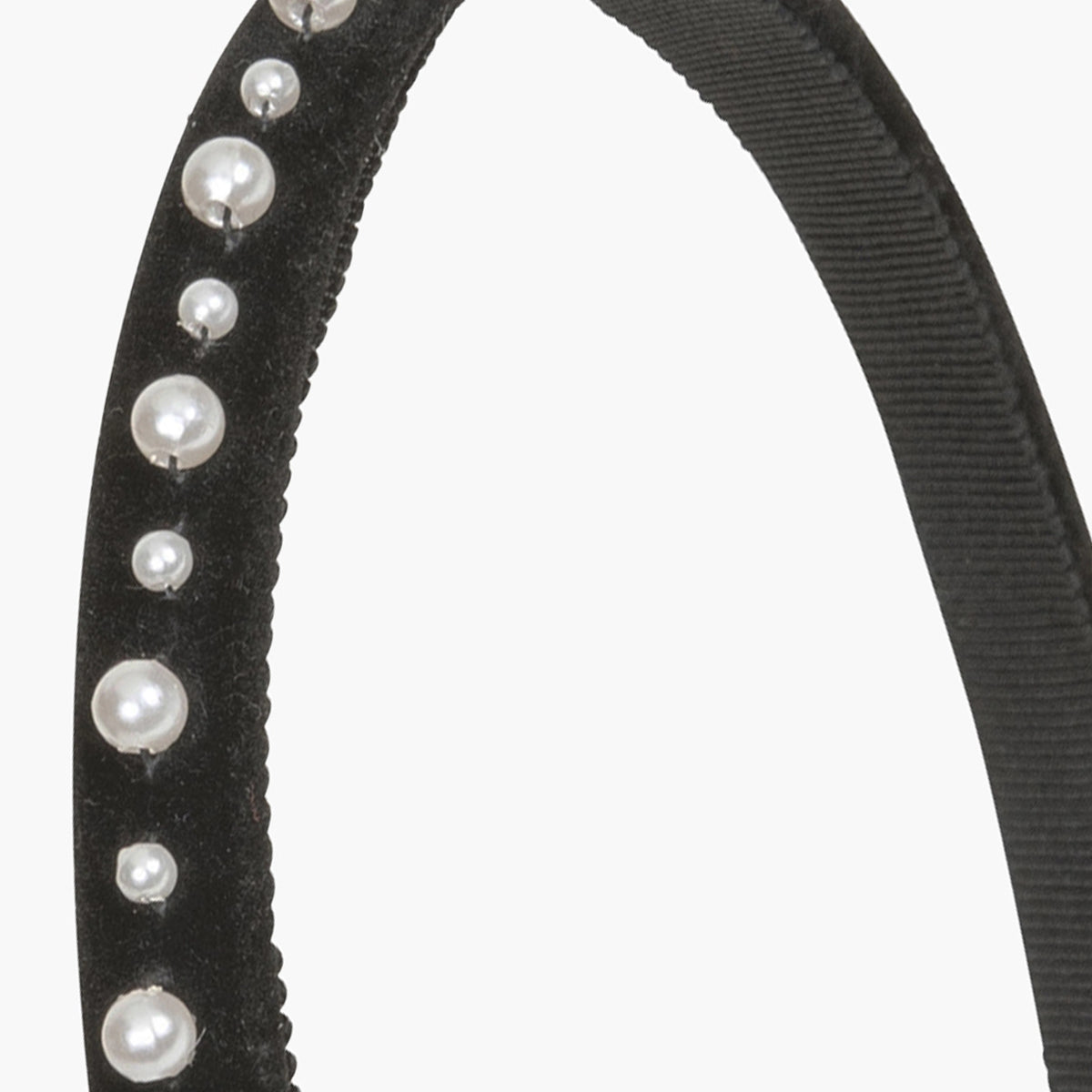 JENNIFER BEHR BLACK VELVET LORELAI HEADBAND 48BA5-black-web-3_64bebee1-  main image 2