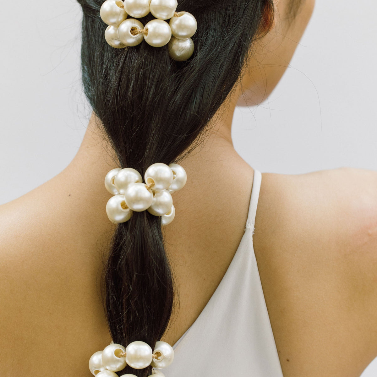Jennifer Behr Reef Thalassa Pearl Barrette Hair Accessory Gretel Hairpin -- Gold Pearl – Jennifer Behr LLC main image 4