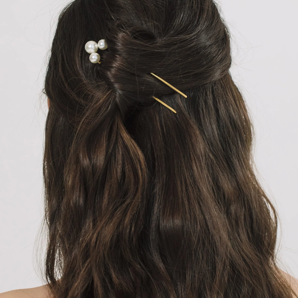 Gretel Hairpin -- Gold Pearl – Jennifer Behr LLC