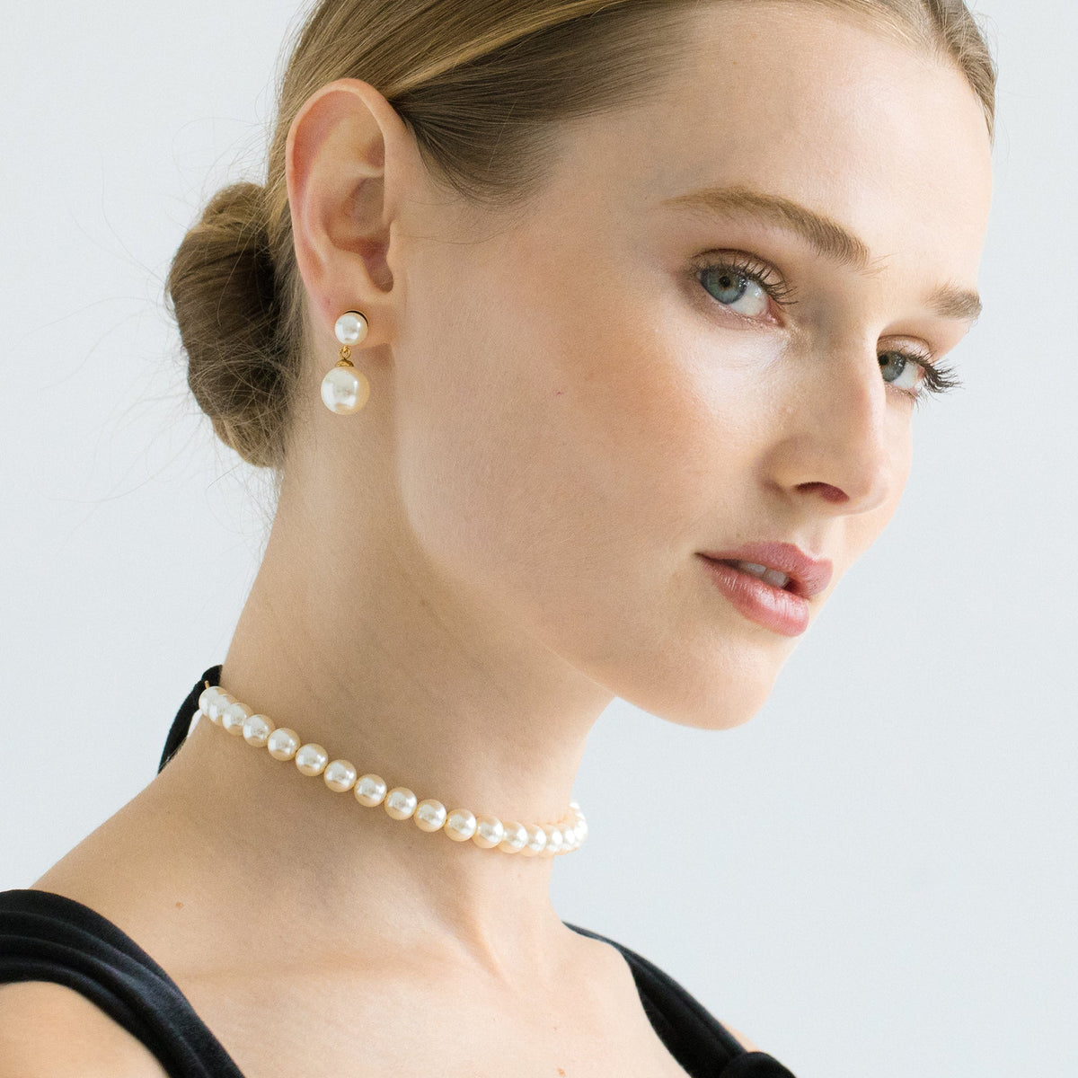 Pearl Ribbon Tie -- Pearl – Jennifer Behr LLC