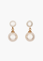 Load image into Gallery viewer, Paige Pearl Earrings -- Pearl
