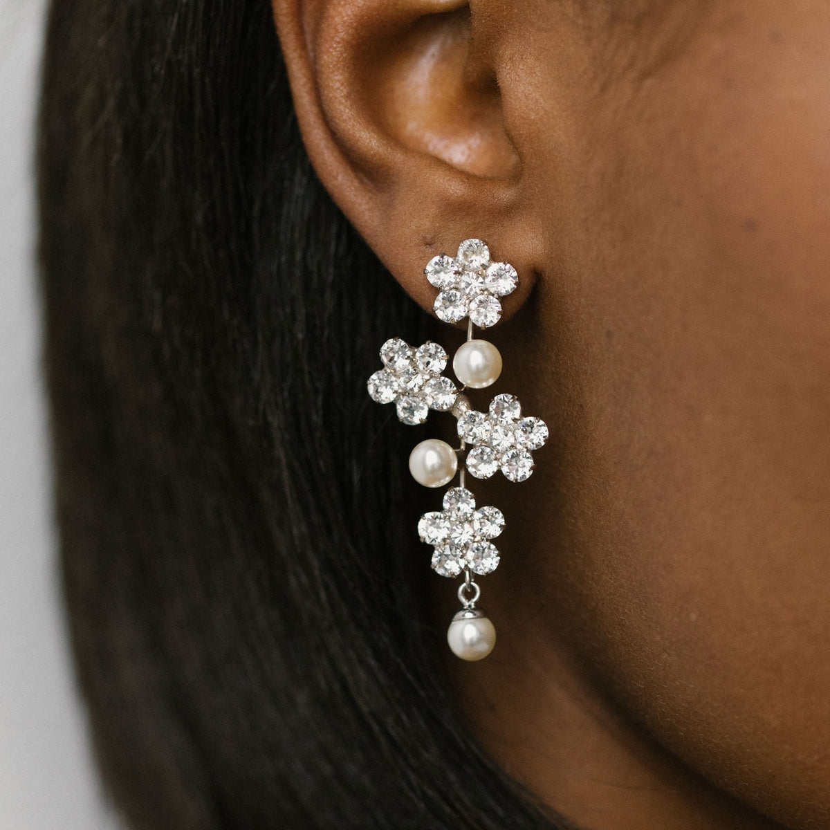 Aria Earrings -- Crystal – Jennifer Behr LLC