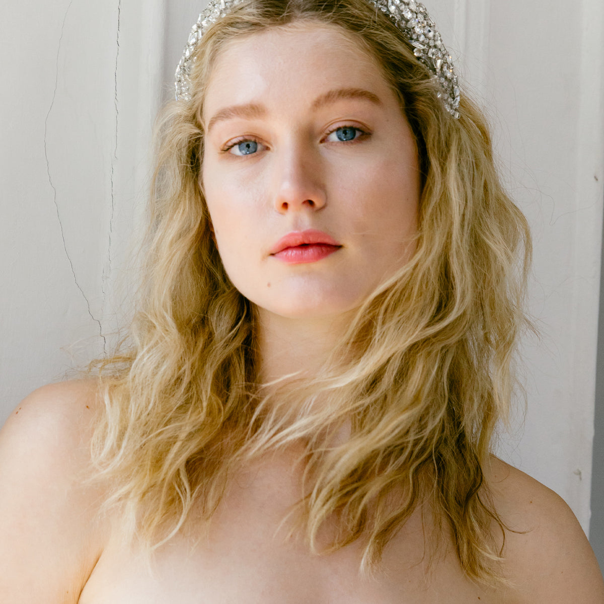 Bandeau Cristal Jennifer Behr Czarina Noir - Élégant Et Brillant Pour Soirée