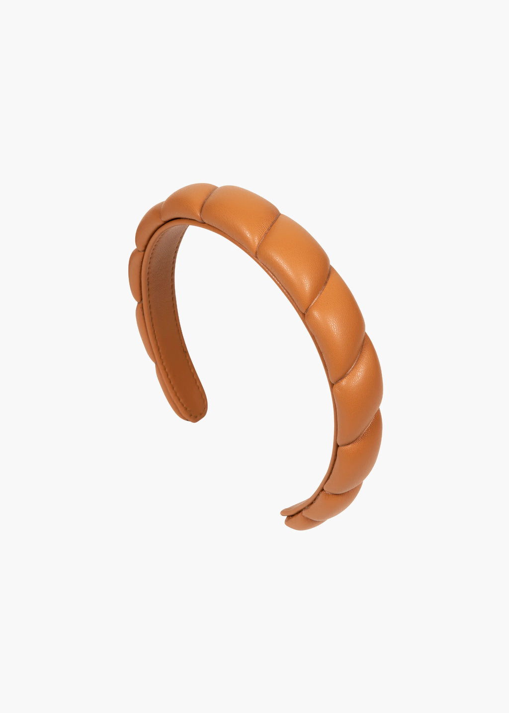 Hadley Quilted Leather Headband Saddle