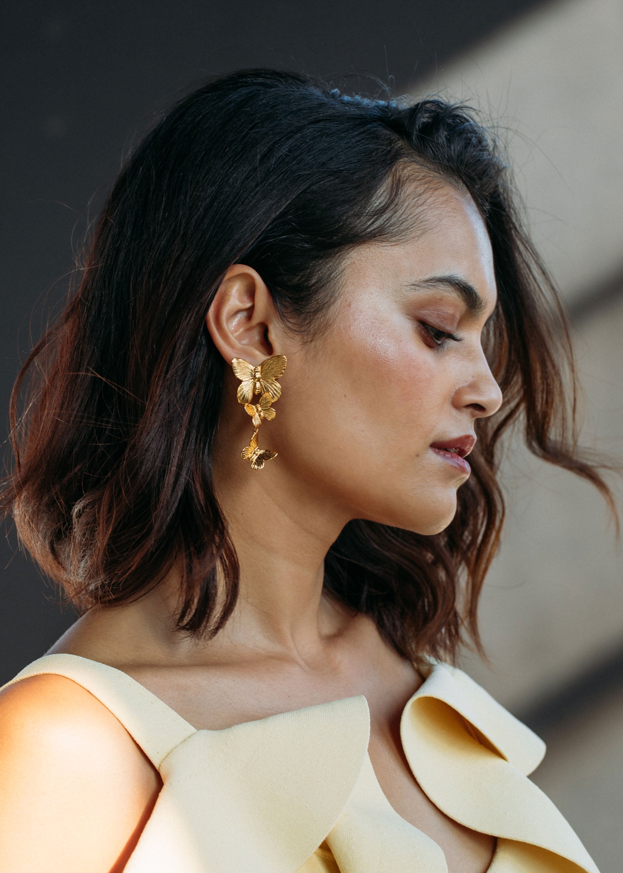 Short Hair Cuts and Long Earrings.Catching Fire! | Pearls Jewellery Online