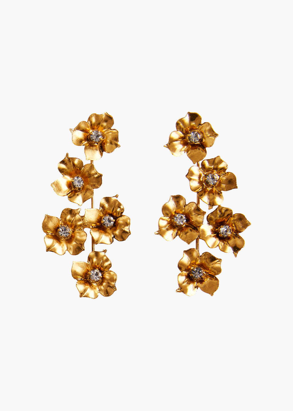 Myra Earrings Crystal Antique