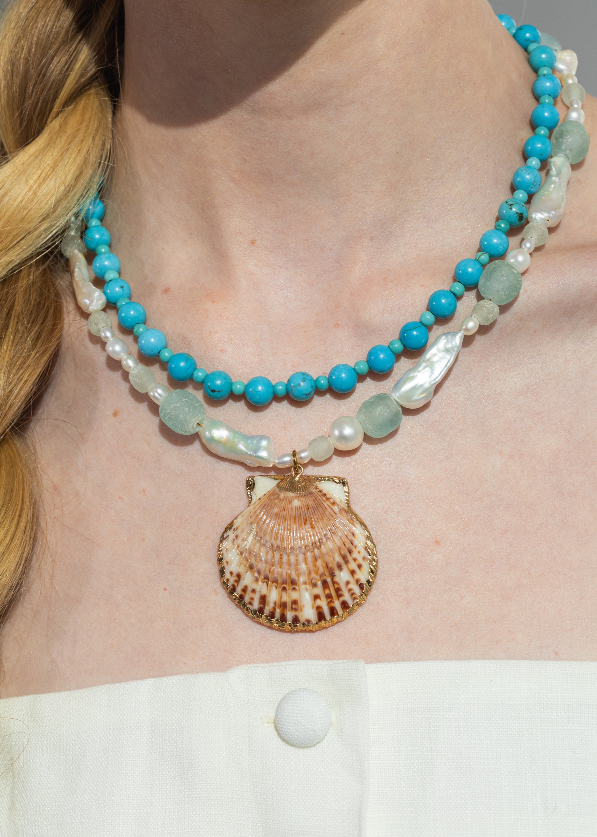 Dhara Necklace -- Turquoise – Jennifer Behr LLC