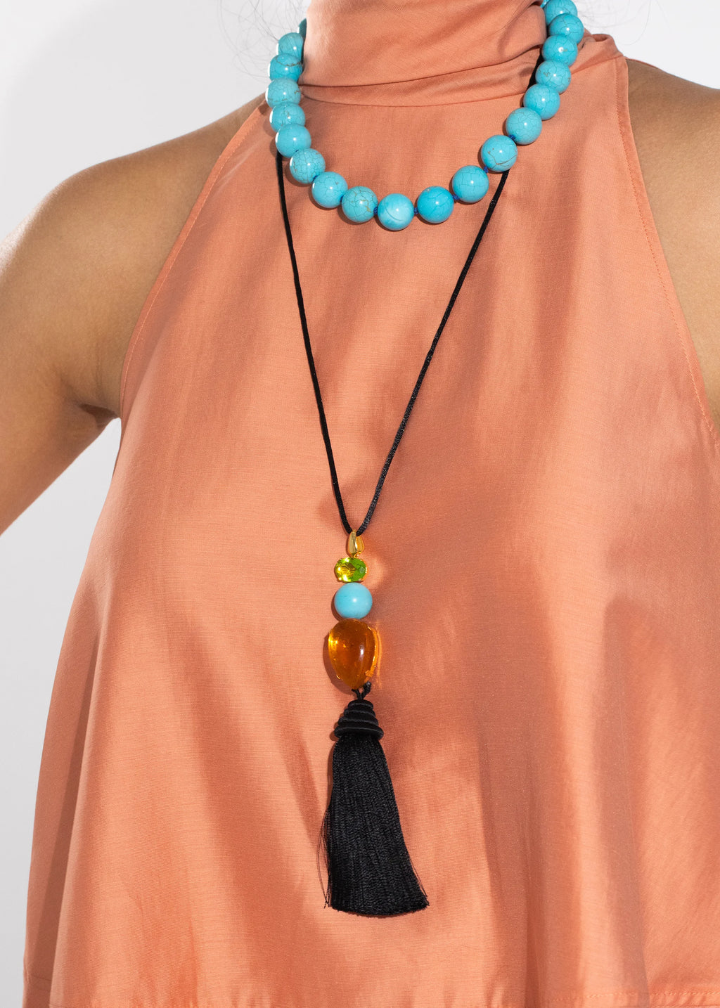 Izzie Tassel Necklace -- Black – Jennifer Behr LLC