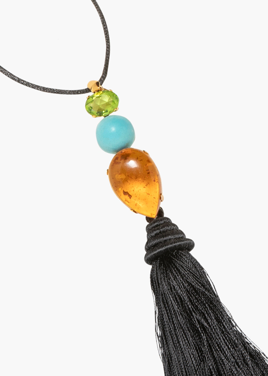 Izzie Tassel Necklace -- Black – Jennifer Behr LLC