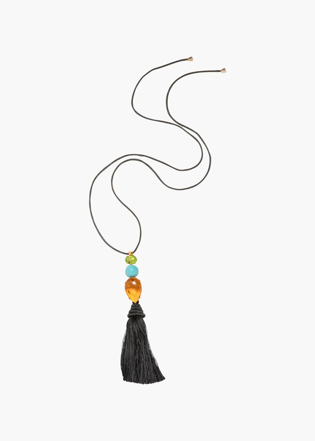 Izzie Tassel Necklace -- Black – Jennifer Behr LLC