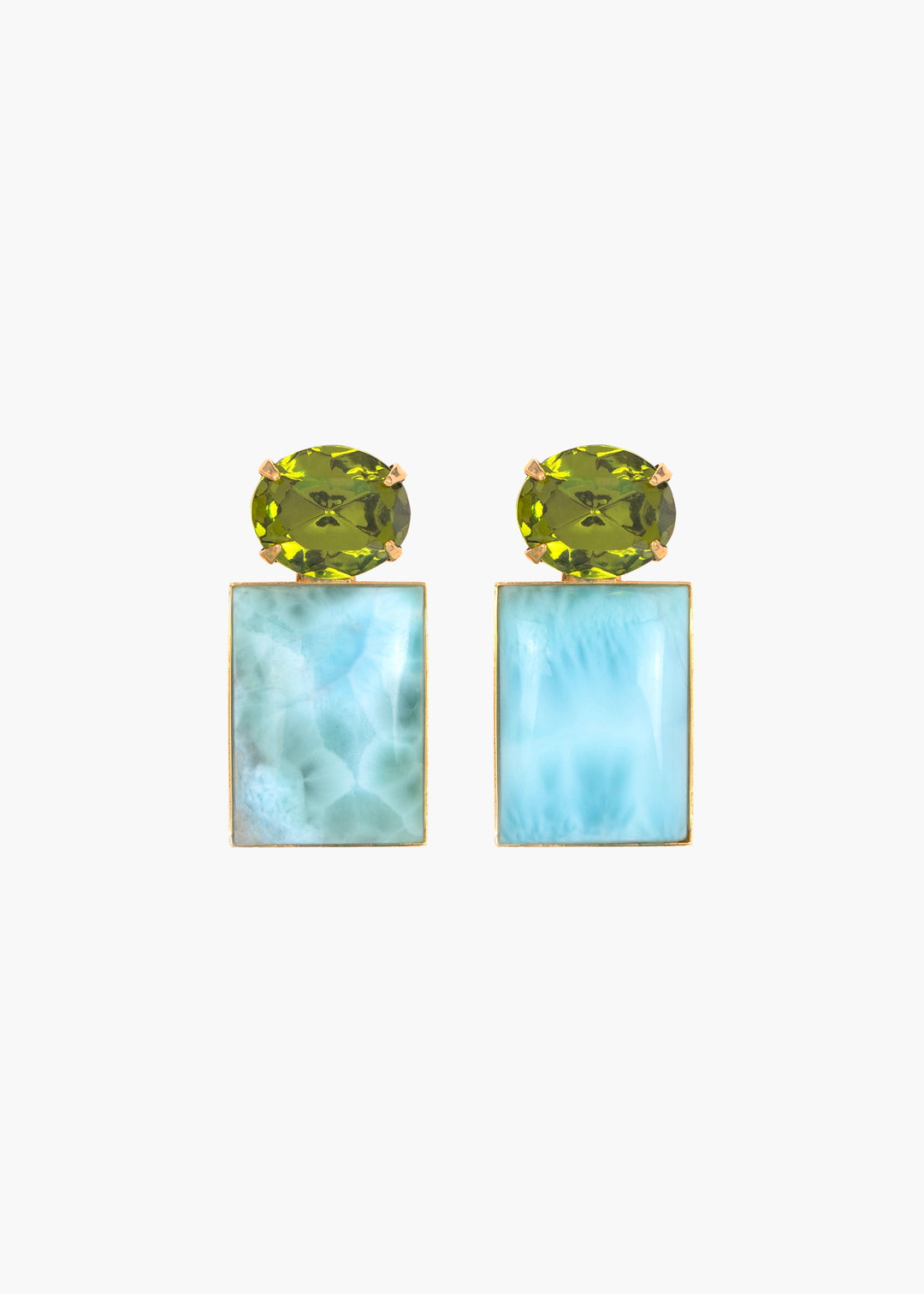 Alette Earrings -- Larimar – Jennifer Behr LLC