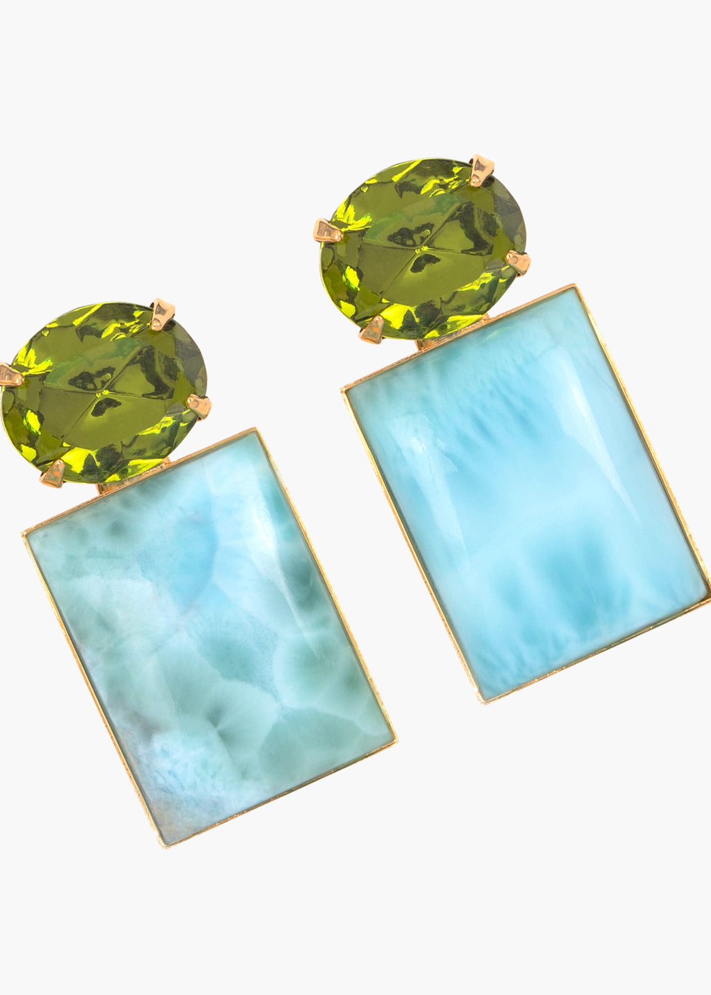 Alette Earrings -- Larimar – Jennifer Behr LLC