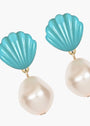 Load image into Gallery viewer, Nori Earrings -- Turquoise
