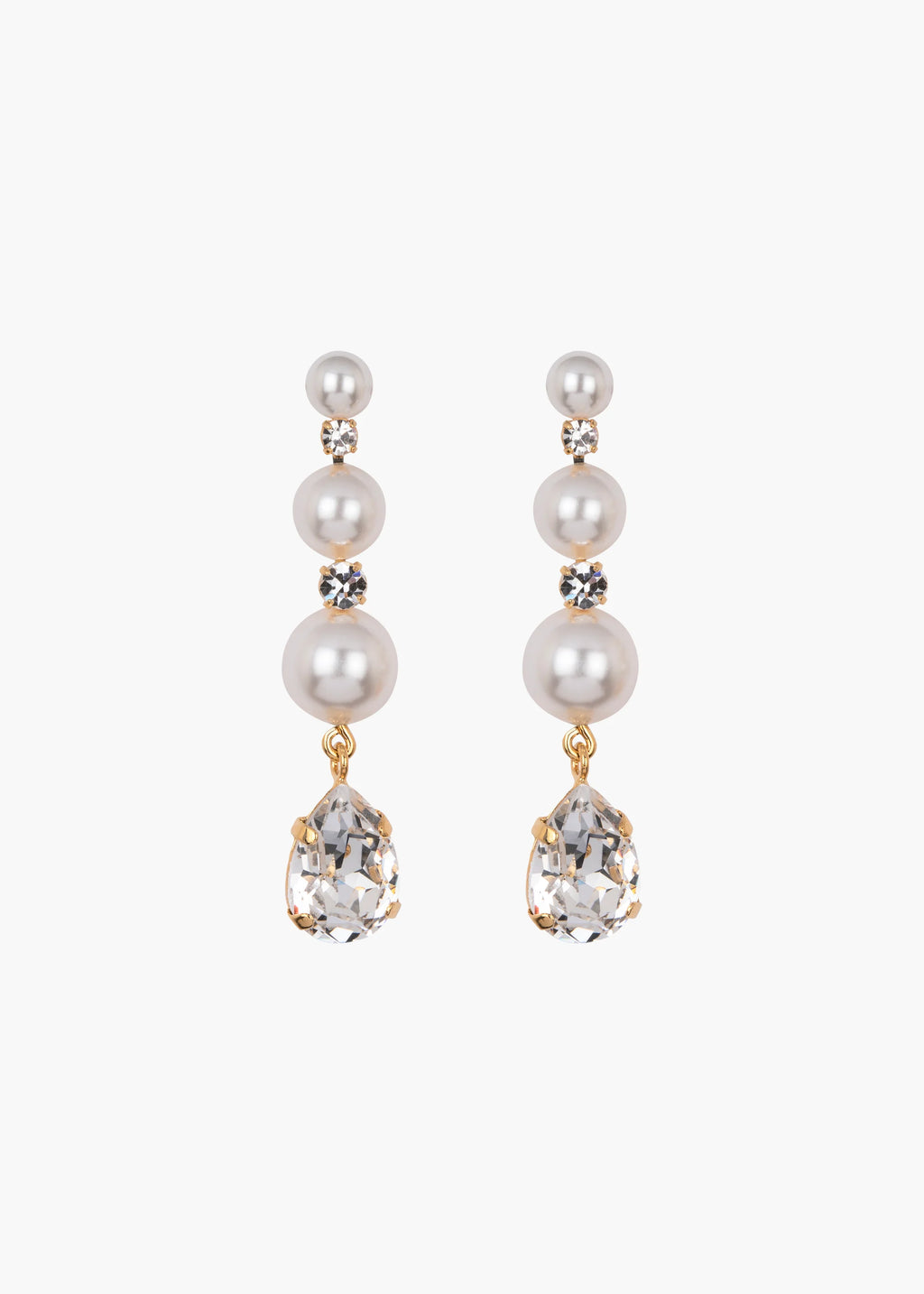Corisande Earrings Crystal Pearl