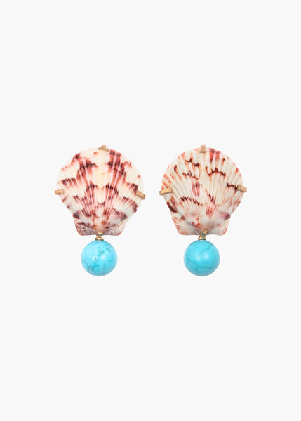シェルとストーンのearring Kori Earrings -- Lido – Jennifer Behr LLC