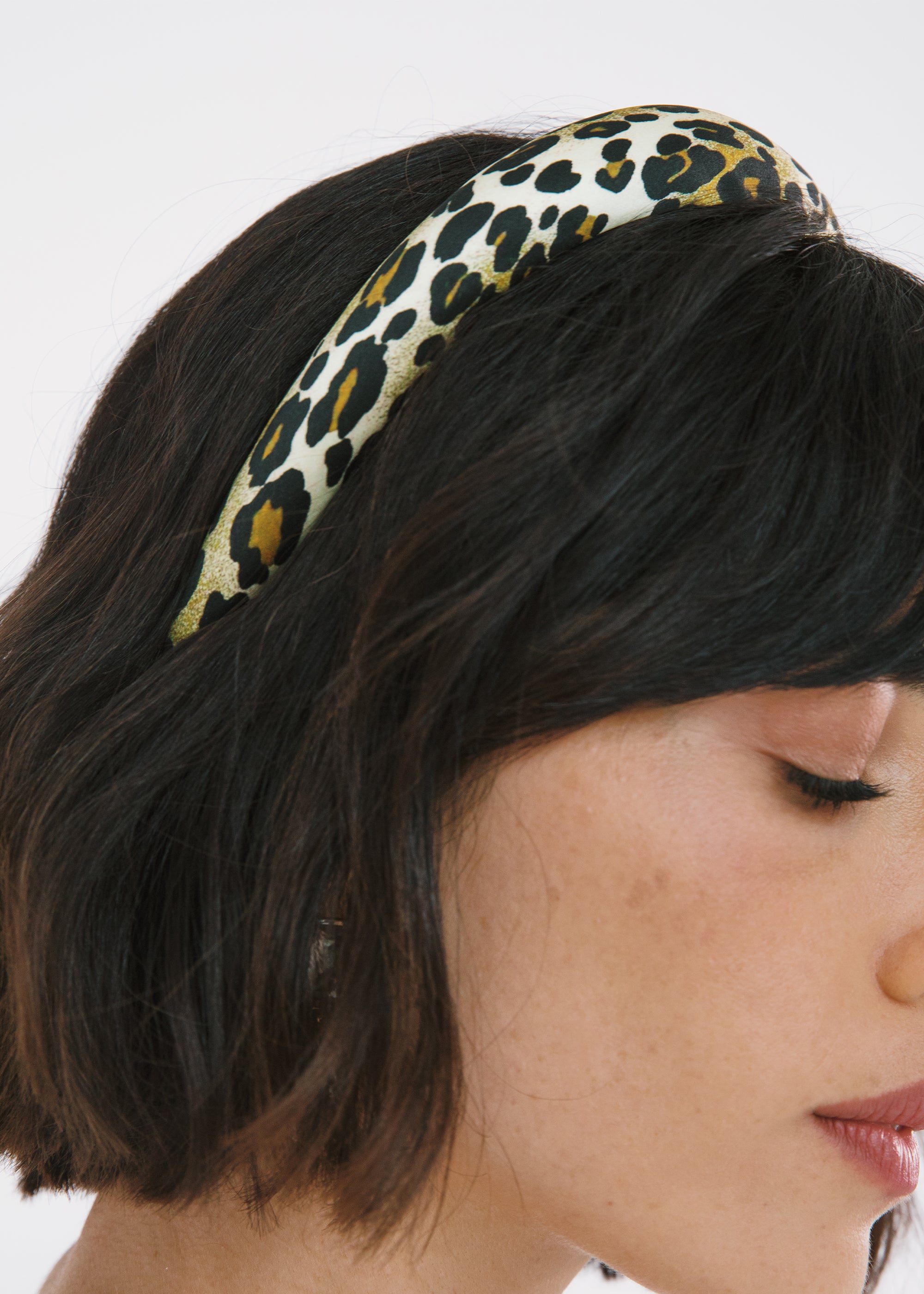 Printed Tori Headband -- Leopard Print – Jennifer Behr LLC