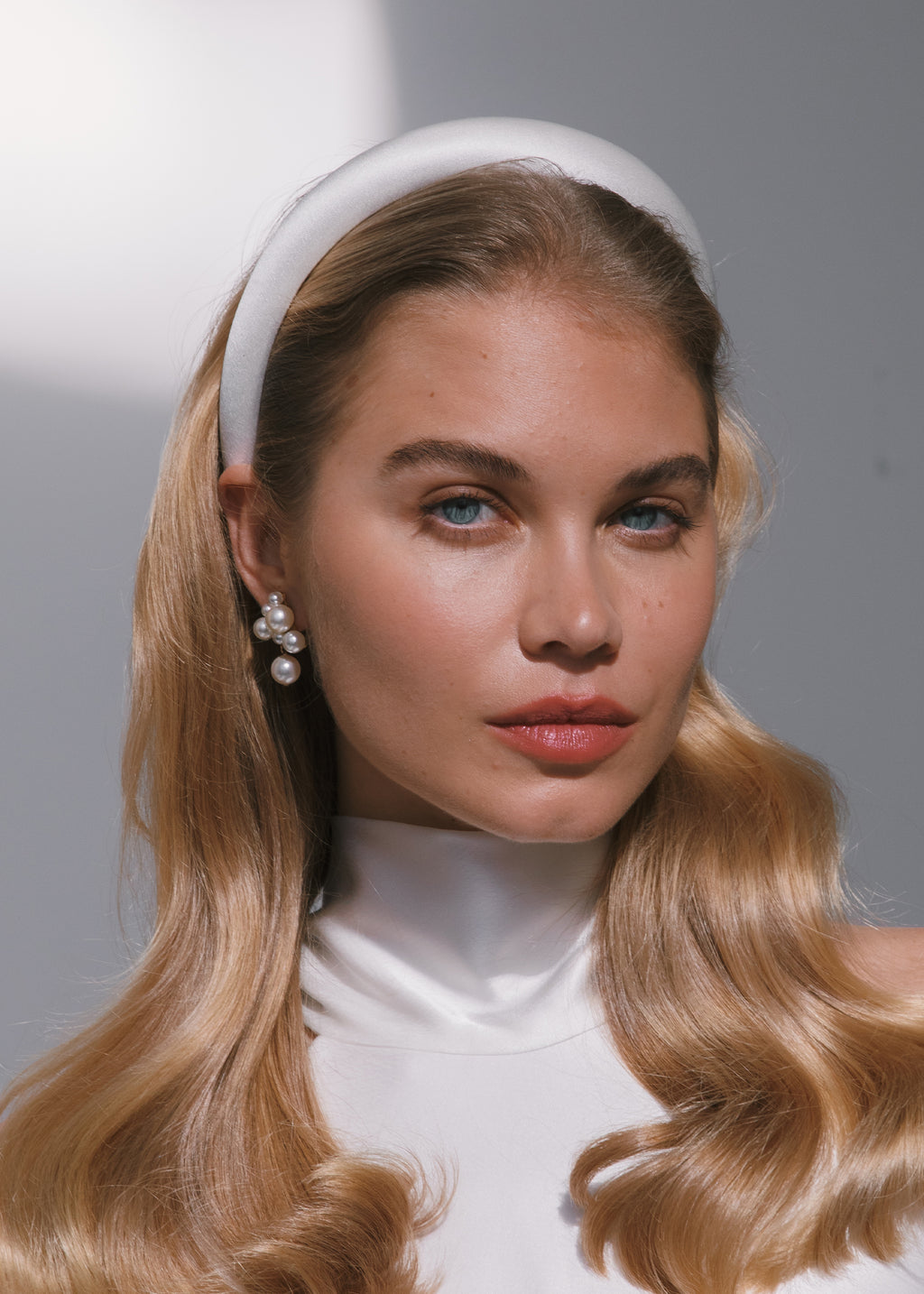 Jennifer Behr Tori Headband in Pinot Tori Headband in Satin -- Pinot – Jennifer Behr LLC main image 4