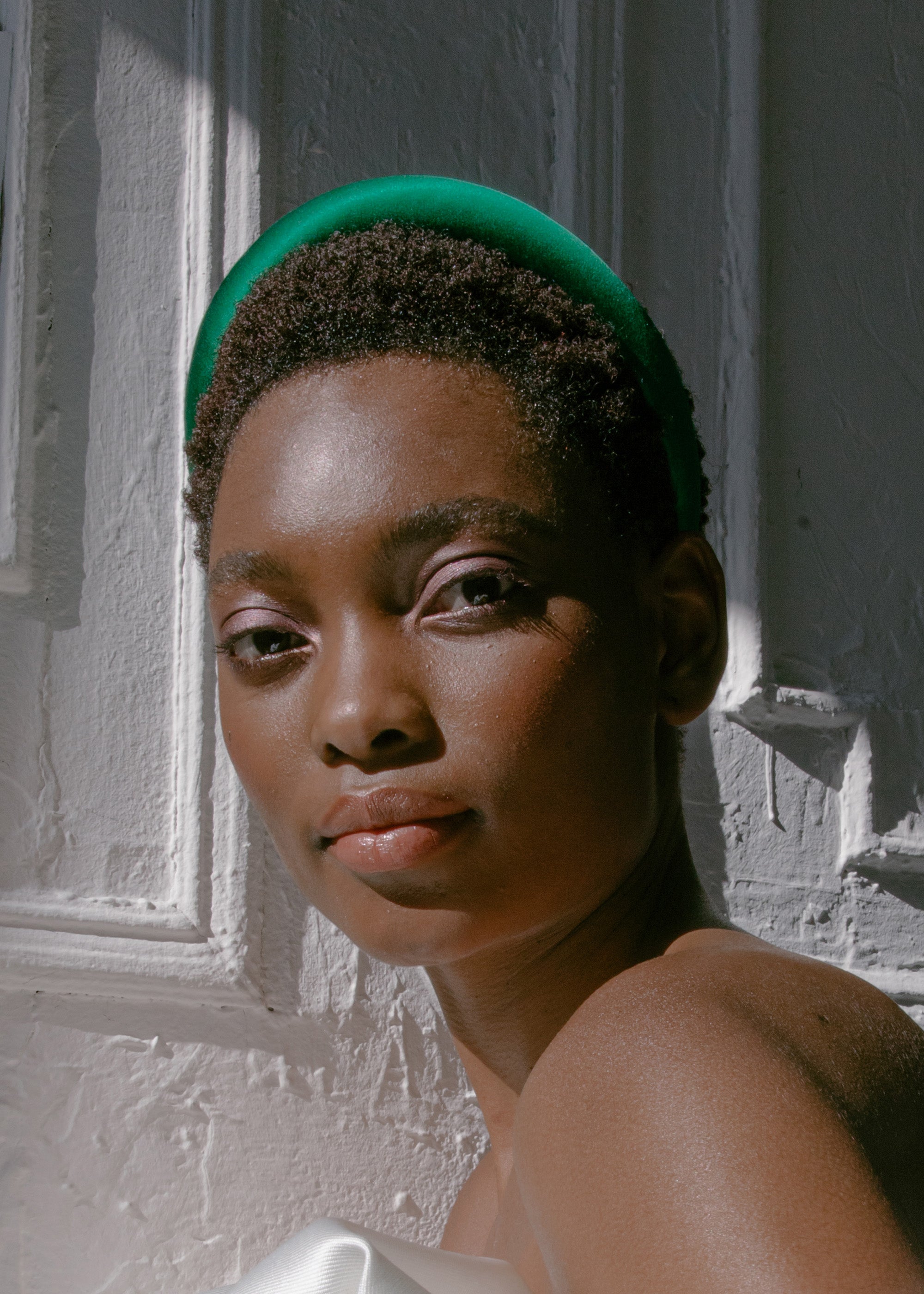 Tori Headband in Satin Emerald Jennifer Behr LLC