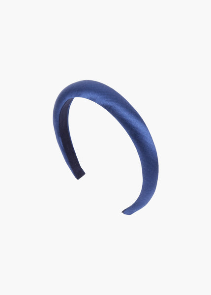 アニキ ✴︎JENNIFER BEHR ブルー ヘアバンド Tori Headband in Satin -- Navy – Jennifer Behr LLC