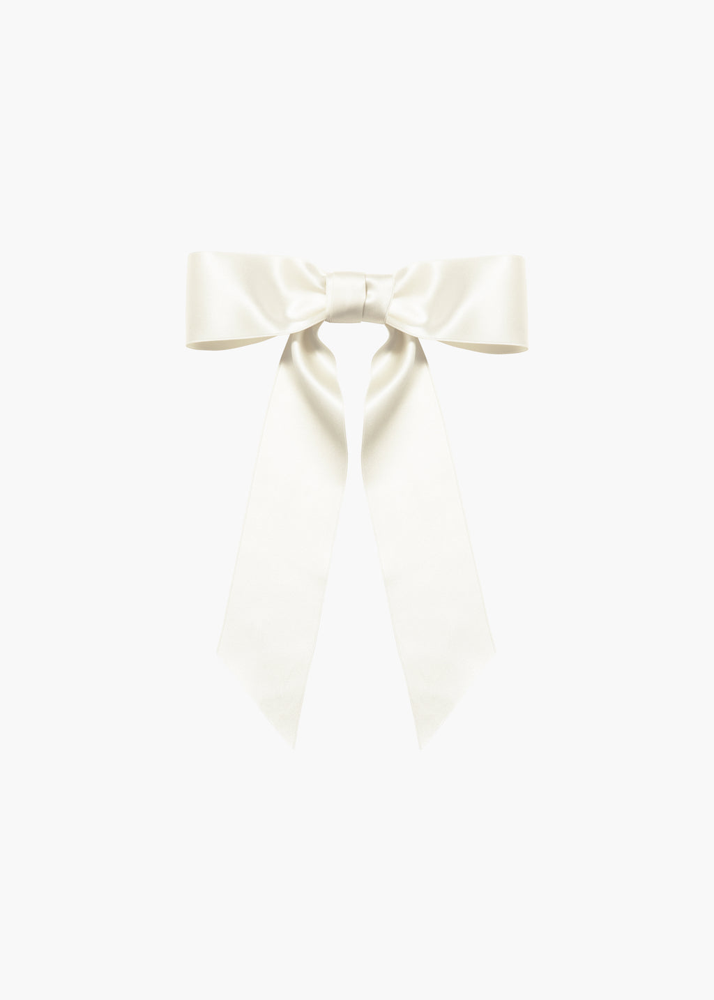 Virginia Bow Barrette Snow