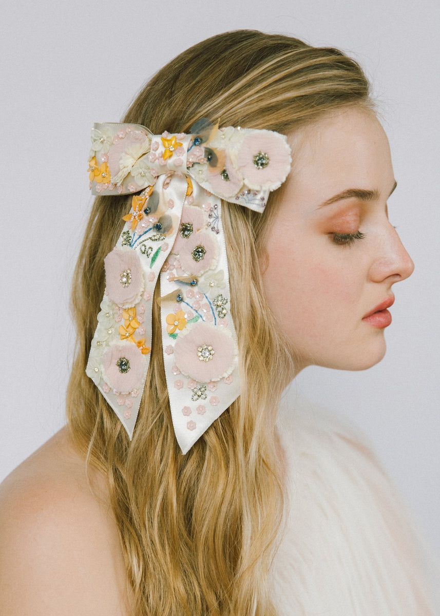 Meadow Bow Barrette Garden Jennifer Behr LLC