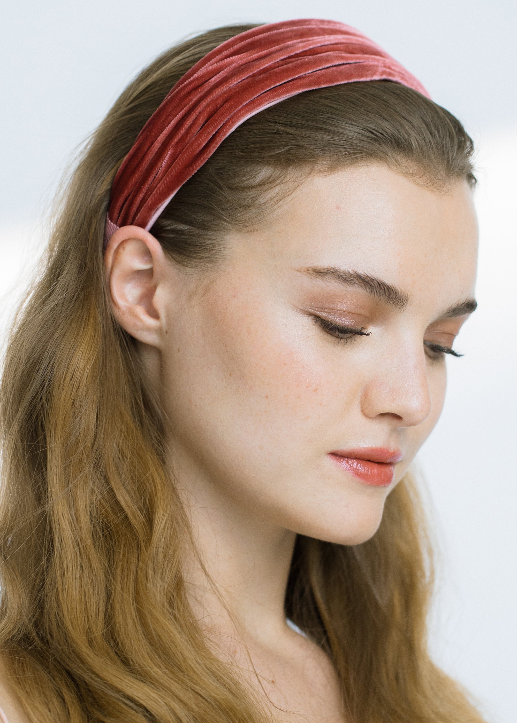 Natasha Velvet Headband -- Antique Rose – Jennifer Behr LLC