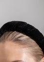Load image into Gallery viewer, Irene Headband in Velvet -- Black
