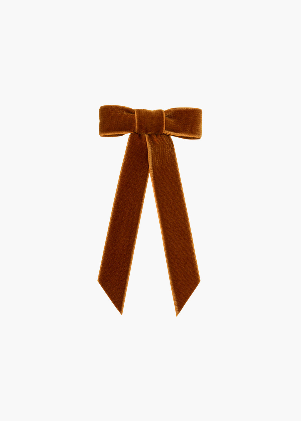 Velvet Bow Barrette Topaz