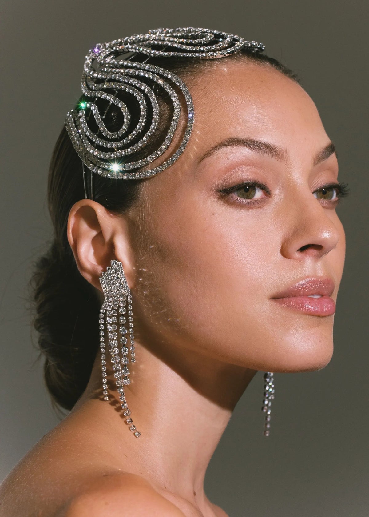 Claudette Headpeice -- Crystal – Jennifer Behr LLC