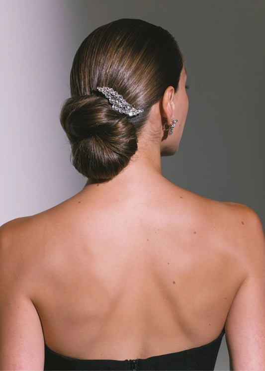 Halle Barrette - Crystal on Model