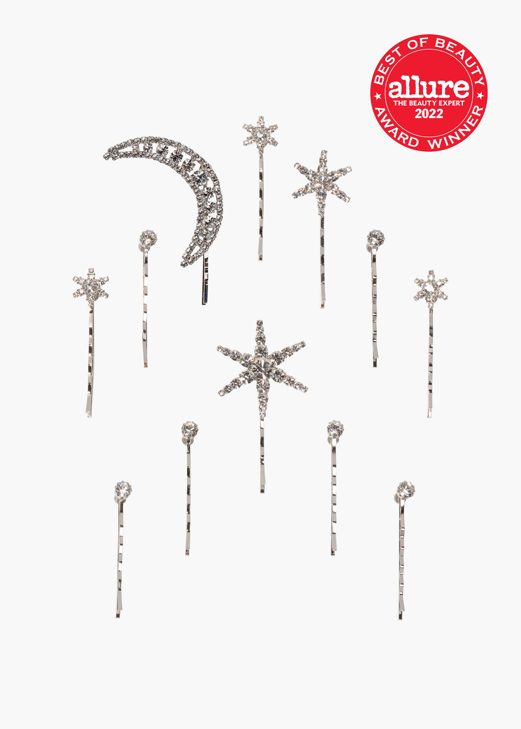 Supernova Bobby Pin Set Crystal