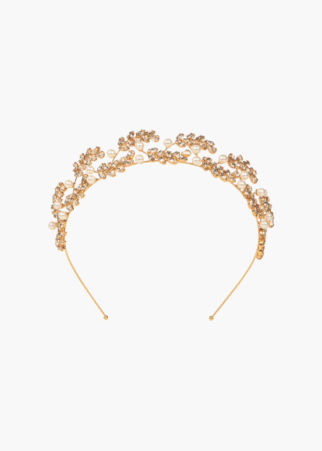 Delilah Tiara -- Crystal Antique Gold – Jennifer Behr LLC display picture 1