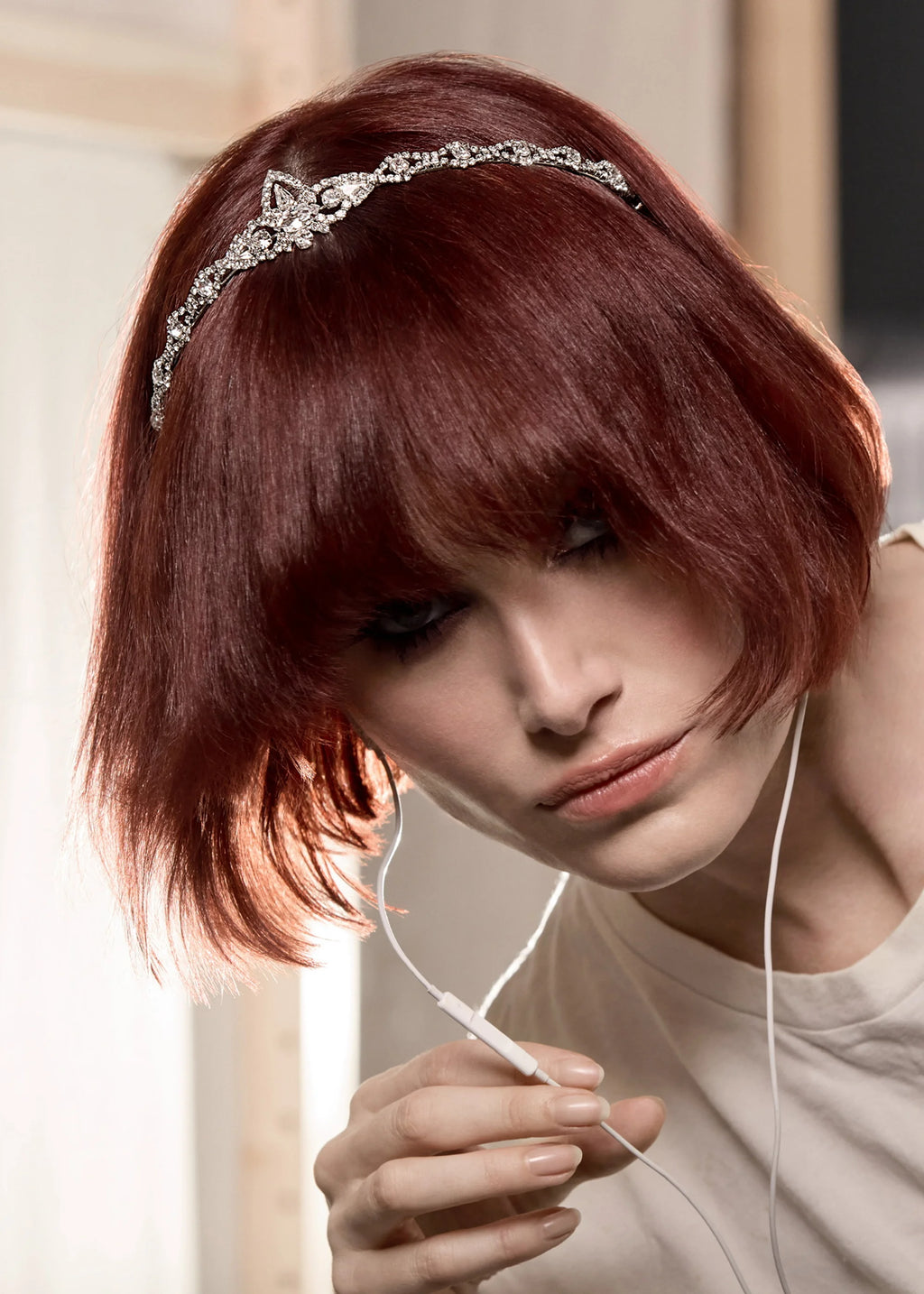JENNIFER BEHR クリスタル　ティアラ　サークレット Jennifer Behr x Julia Hobbs Lily Tiara -- Crystal – Jennifer Behr LLC