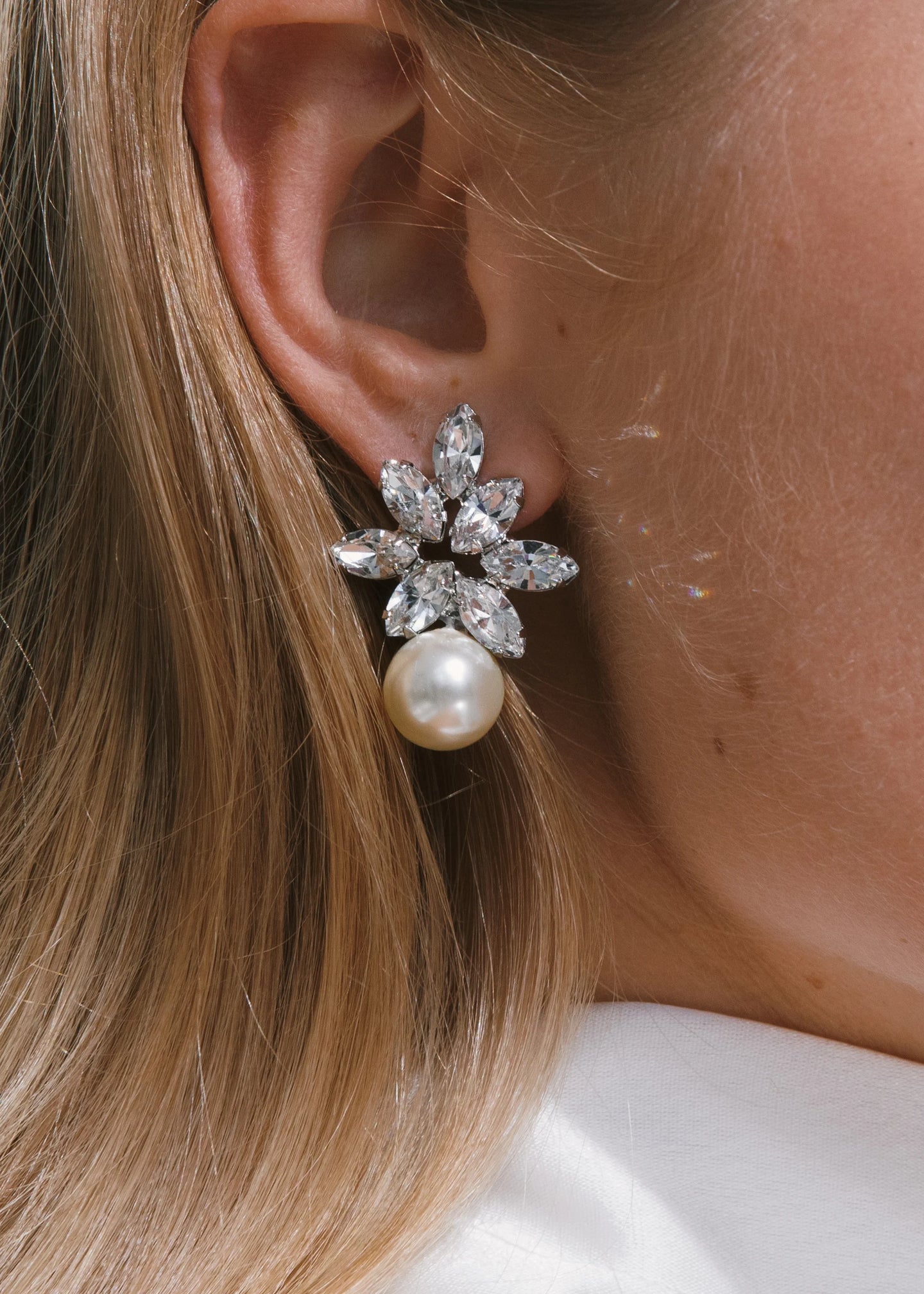 Liza Earrings -- Crystal – Jennifer Behr LLC Liza Earrings -- Crystal – Jennifer Behr LLC