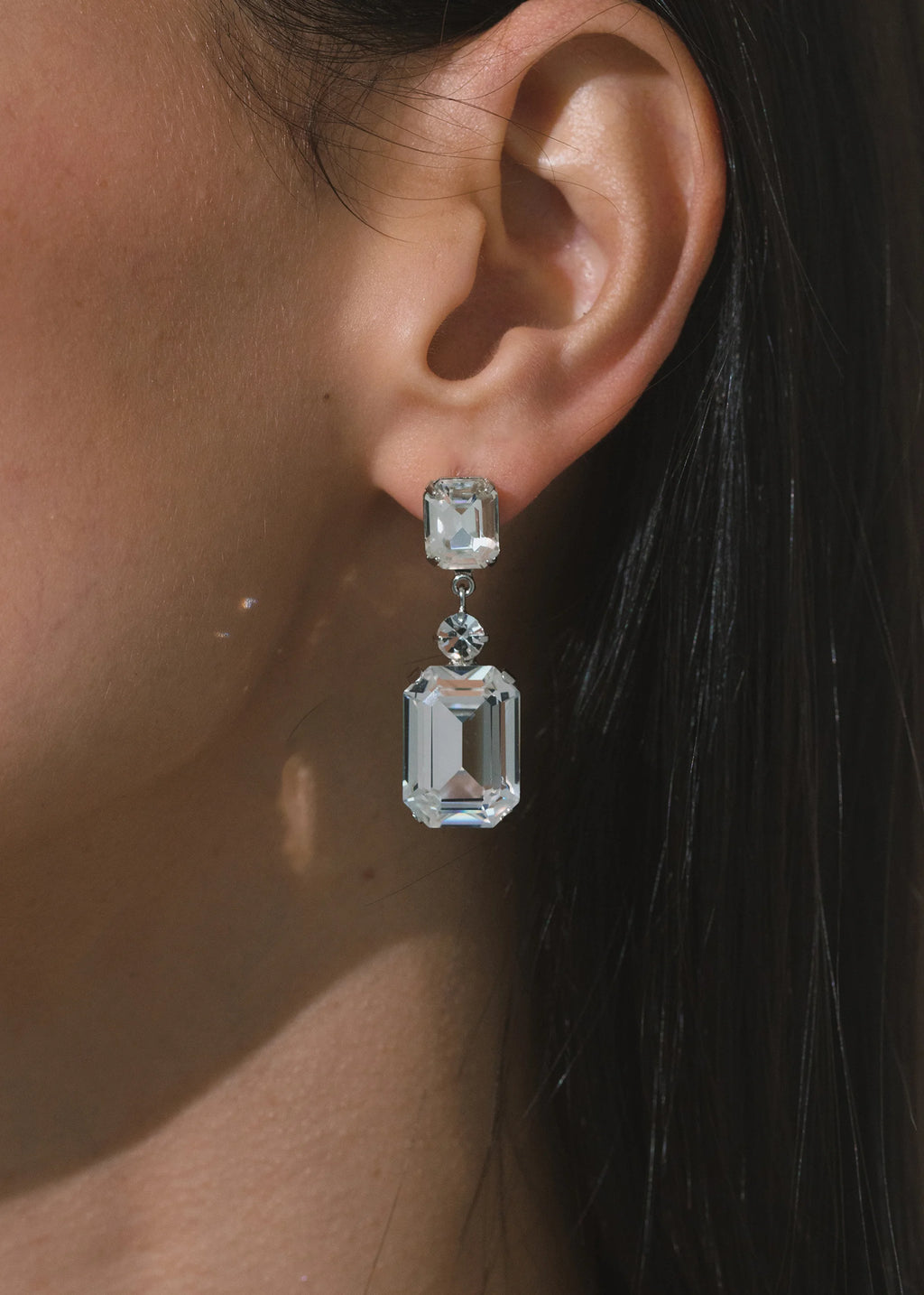 Justine Earrings -- Crystal – Jennifer Behr LLC