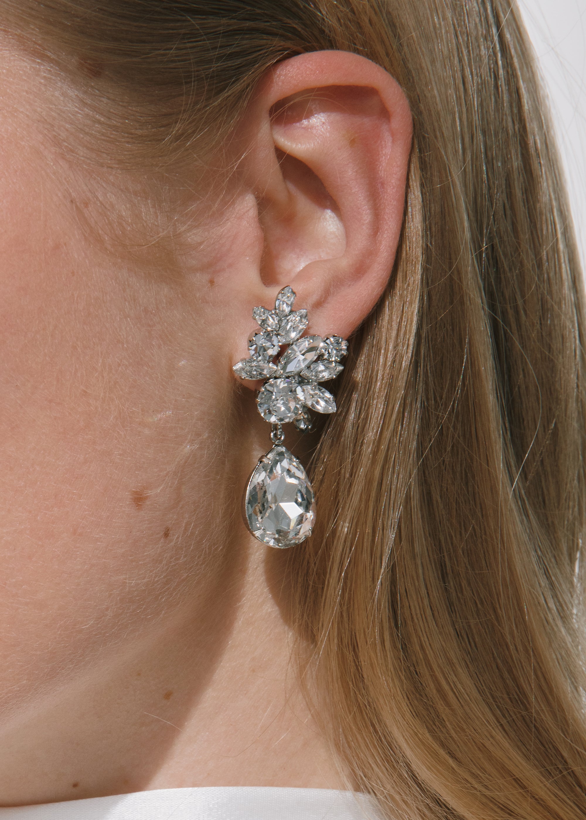 Lynlee Earrings -- Crystal – Jennifer Behr LLC