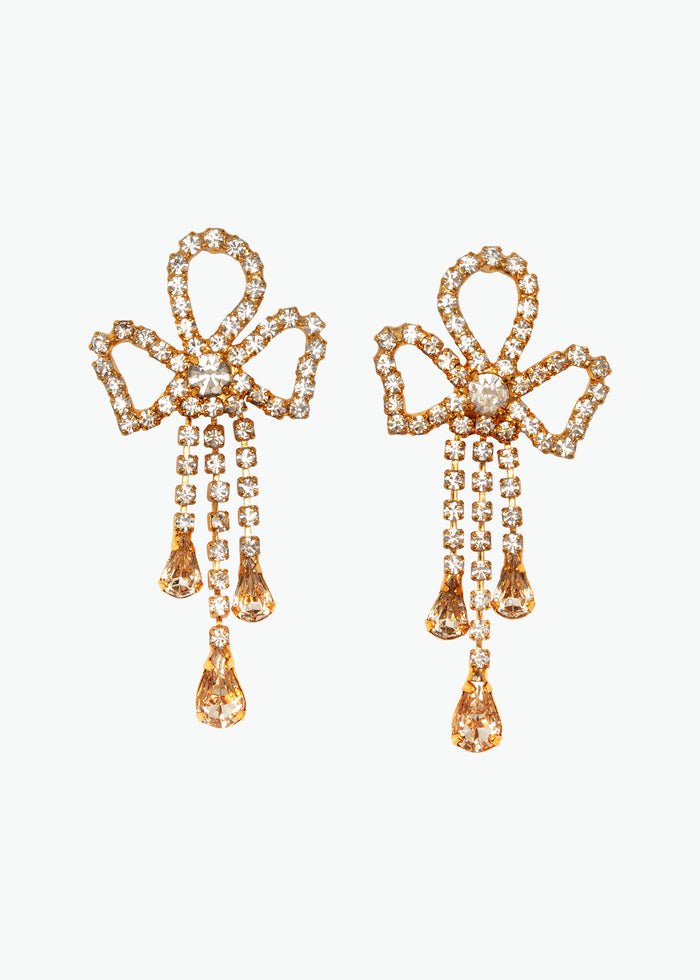 Gretel Pearl Earrings -- Gold Pearl – Jennifer Behr LLC