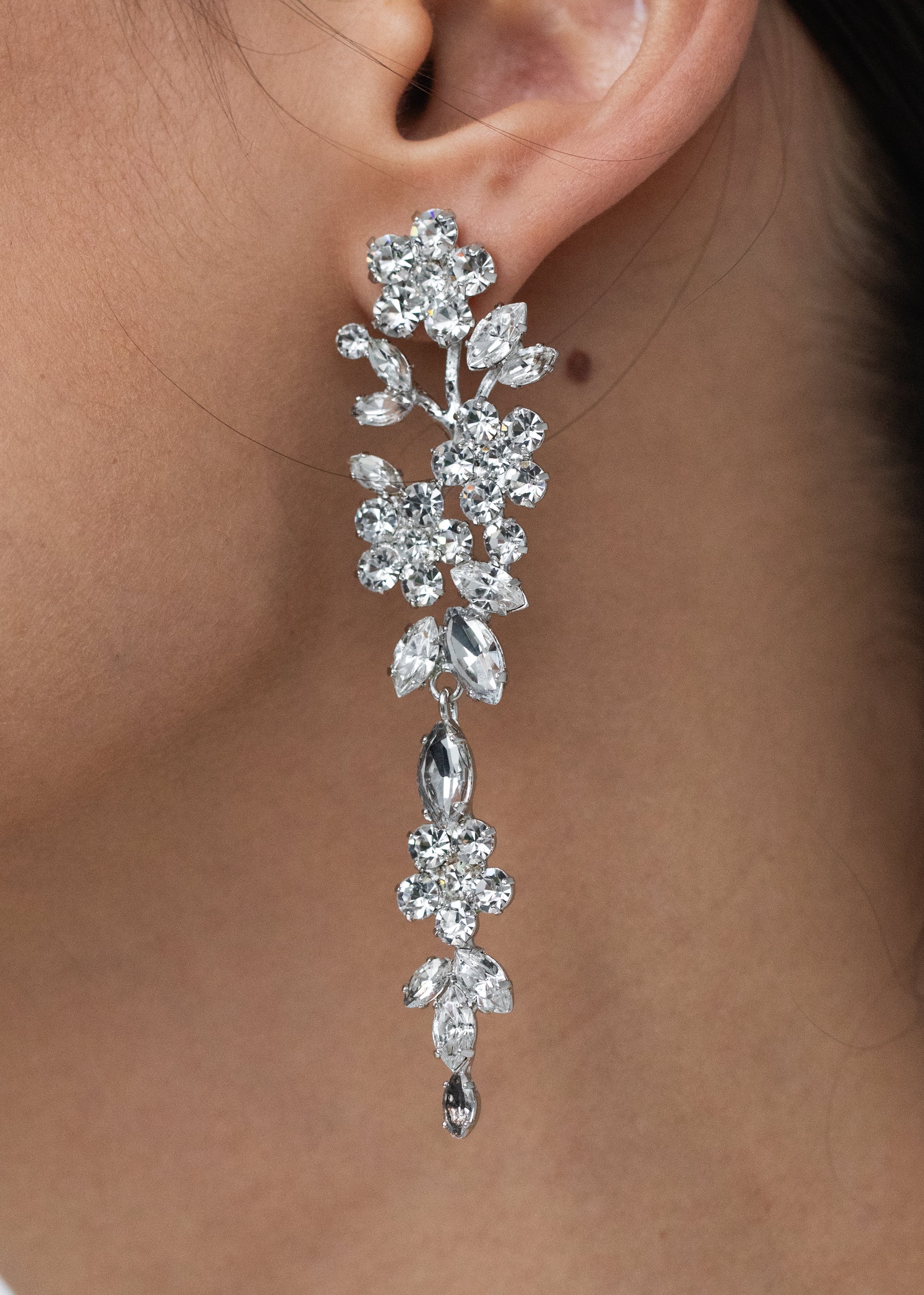 Verlee Earrings -- Crystal – Jennifer Behr LLC
