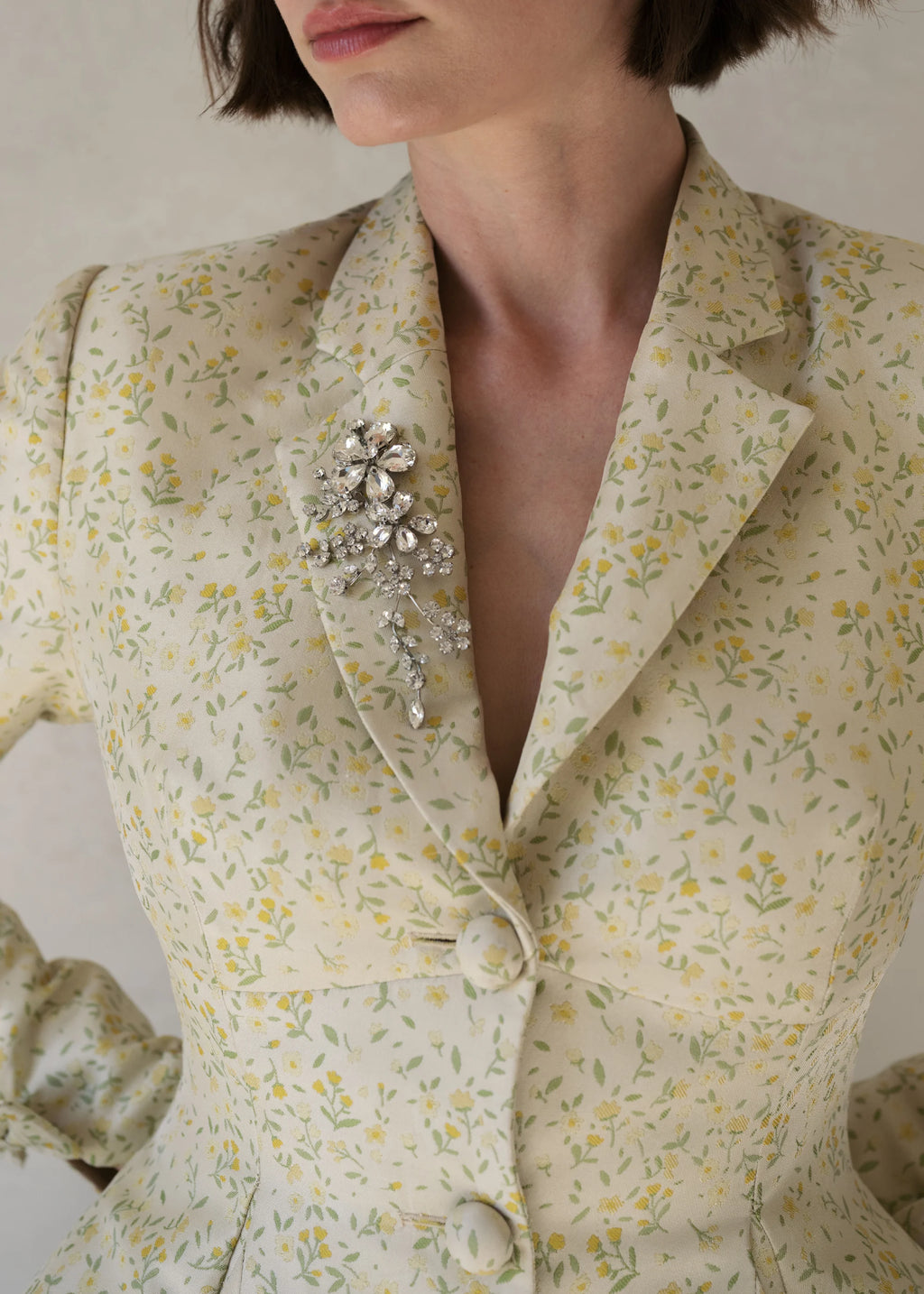 Darianna Brooch -- Crystal – Jennifer Behr LLC
