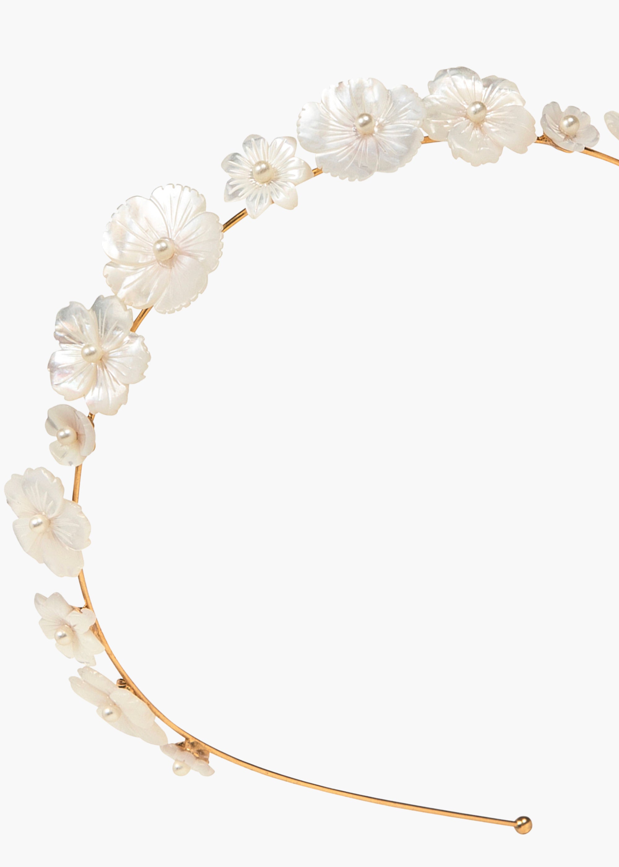 ジェニファーベアjenniferbehr ホワイトヘアバンド Jenna Headband -- Mother of Pearl – Jennifer Behr LLC