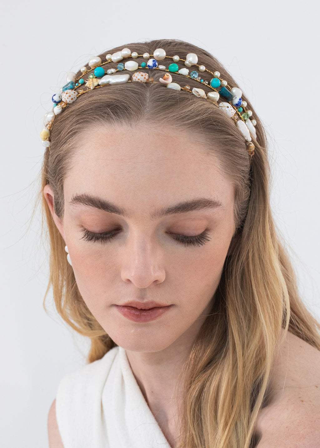 Tasha Headband -- Pearl – Jennifer Behr LLC display picture 2