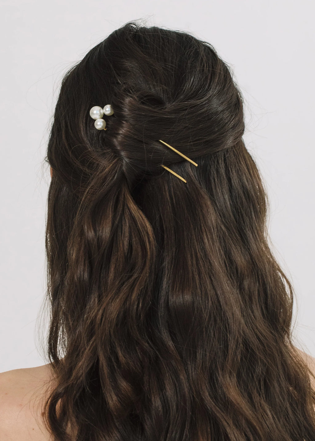 Gretel Hairpin -- Gold Pearl – Jennifer Behr LLC