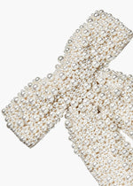 Load image into Gallery viewer, Bailey Pearl Bow Barrette -- Pearl
